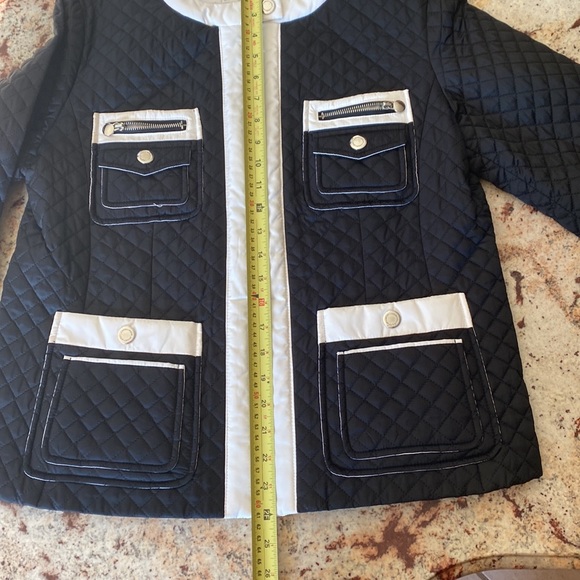 LAUNDRY BY SHELLI SEGAL Quilted JACKET Sz L - Picture 15 of 16